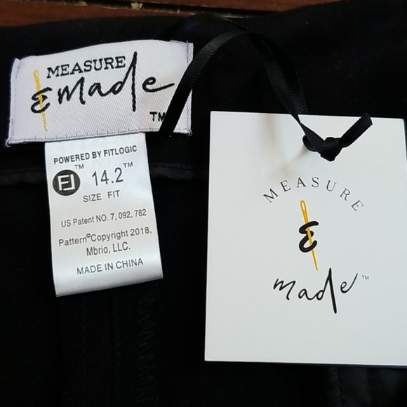 Black ladies trousers zip front - Picture 4 of 8